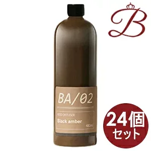 【×24個】メルシーユー mercyu Nordic Collection リードディフューザー MRUS-50 ブラックアンバー 詰替用オイル 480ml