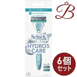 【×6個】シック ハイドロ5 ケア ホルダー 本体+刃(2個付)×1セット