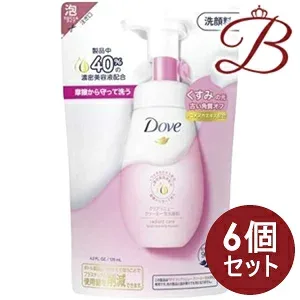 【×6個】ダヴ Dove クリアリニュー クリーミー泡洗顔料 詰替 125ml