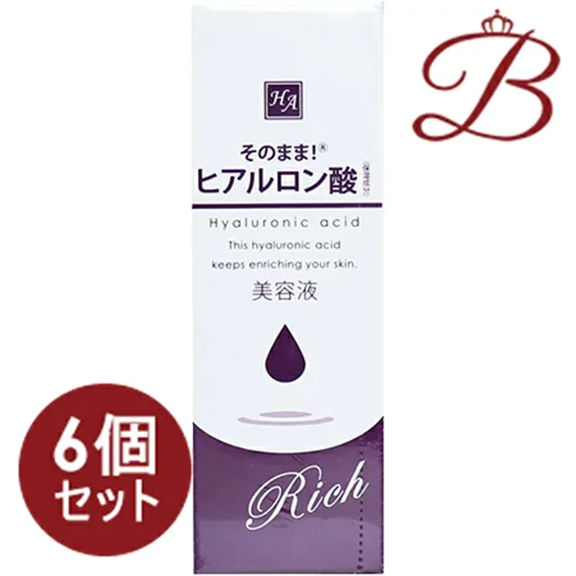 【×6個】SHINEI そのまま! ヒアルロン酸リッチ 20ml