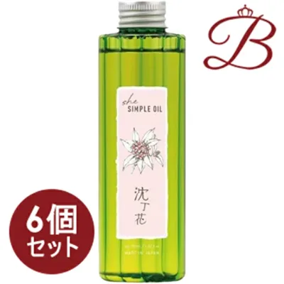 【×6個】イリヤ she シンプルオイル 沈丁花 ポンプ付 150ml