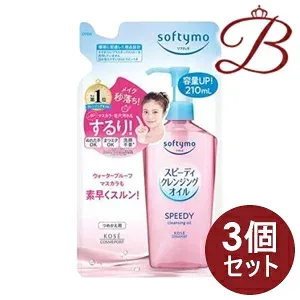【×3個】コーセー ソフティモ スピーディ クレンジングオイル つめかえ 210mL