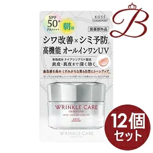 【×12個】コーセー グレイス ワン リンクルケア ホワイト モイストジェルクリーム UV 60g