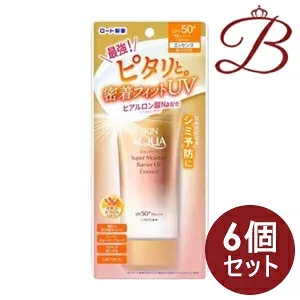 【×6個】ロート製薬 スキンアクアスーパーモイスチャーバリアUVエッセンス 70g