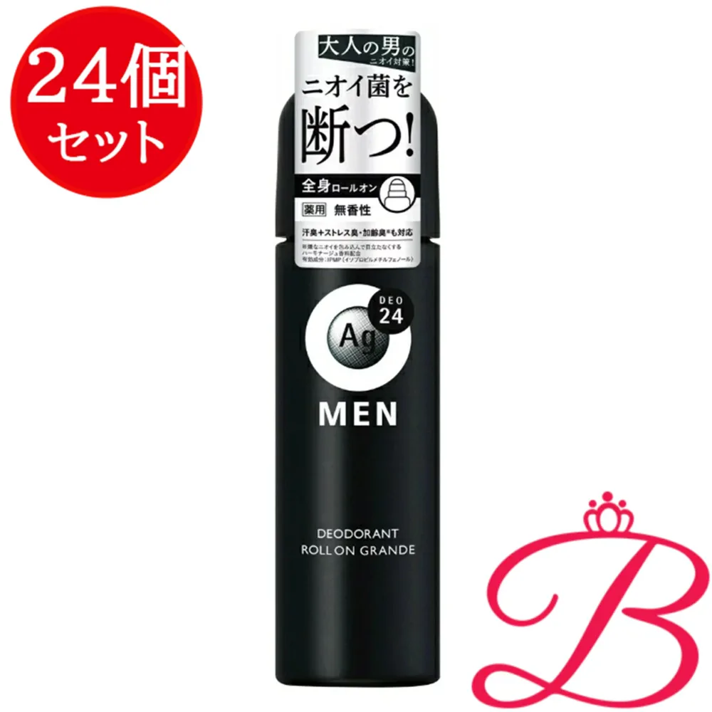 【24個】ファイントゥデイ エージーデオ24 メン メンズデオドラントロールオン グランデ(無香性) 120mL