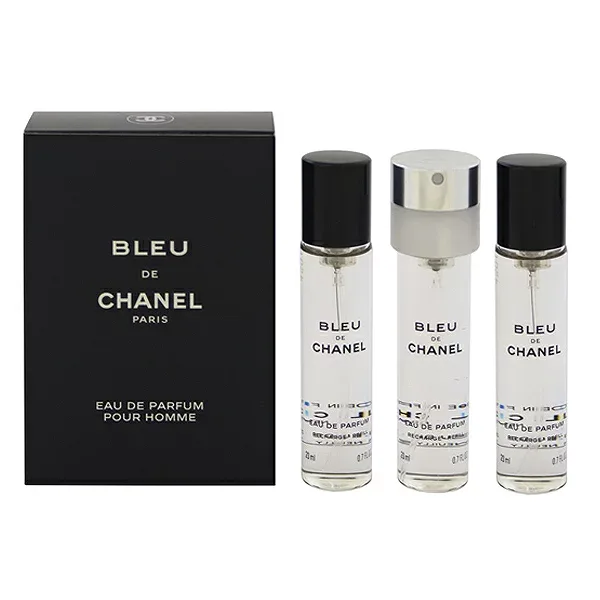 香水 メンズ ブルー ドゥ シャネル EDP ツイスト (セット) (レフィル) 20ml×3 送料無料 香水 フレグランス プレゼント 贈り物 ギフト BLEU DE CHANEL 3 TRAVEL REFILLS