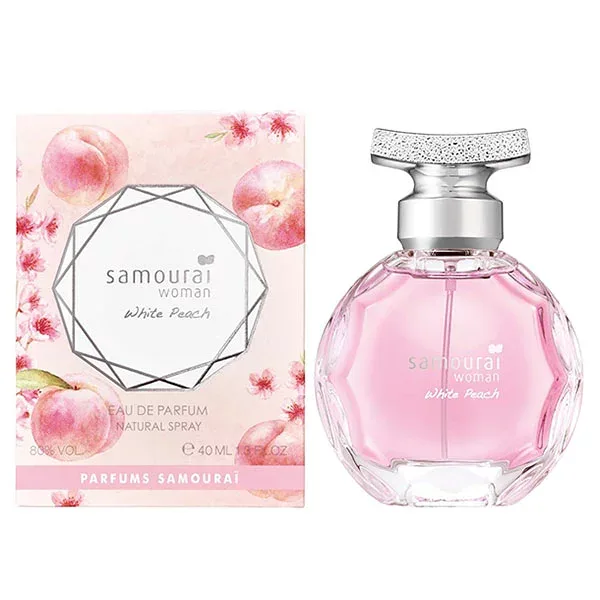 アランドロン 香水 レディース サムライ ウーマン ホワイトピーチ EDP・SP 40ml 香水 フレグランス プレゼント 贈り物 ギフト SAMOURAI WOMAN WHITE PEACH ALAIN DELON