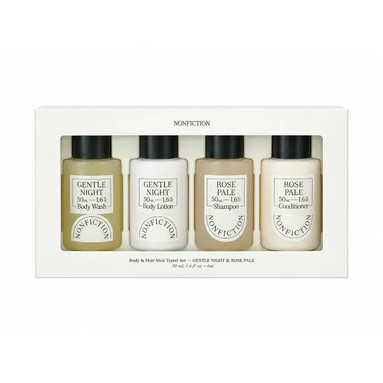 ノンフィクション ボディ&ヘア ミニトラベルセット ジェントルナイト&ローズペール 50ml×4 送料込み(沖縄・離島を除く) NONFICTION