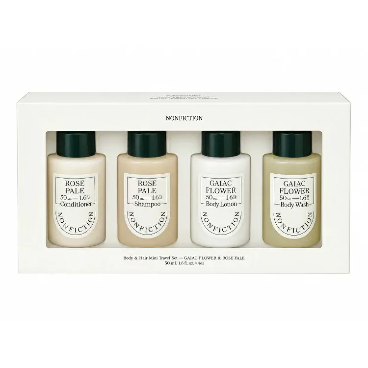 ノンフィクション ボディ&ヘア ミニトラベルセット ガイアックフラワー&ローズペール 50ml×4 送料込み(沖縄・離島を除く) NONFICTION