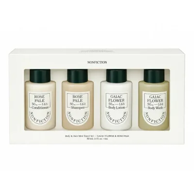 ノンフィクション ボディ&ヘア ミニトラベルセット ガイアックフラワー&ローズペール 50ml×4 送料込み(沖縄・離島を除く) NONFICTION