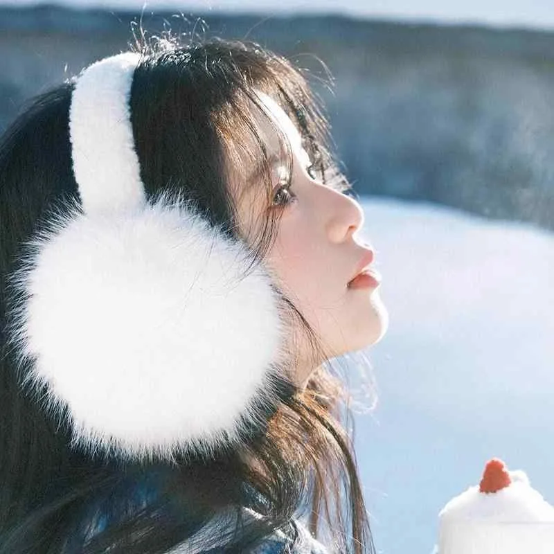 耳あて 女性用 耳あて 冬季 保暖 防凍 かわいい 保暖 百搭 耳あて 白色 毛糸 毛糸 保暖 防凍 保暖 耳あて