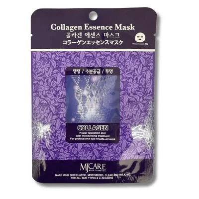 MJCARE コラーゲン エッセンスマスク 1枚入 フェイスパック シートマスク 韓国コスメ 保湿・ハリケア
