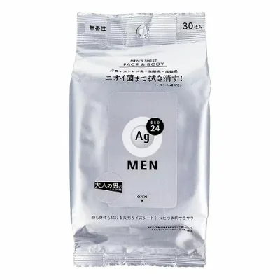 エージーデオ24メン メンズシート フェイス&ボディ 無香性 30枚入