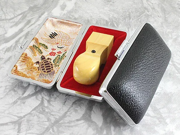 【100円クーポン中】法人印鑑 ケース付き 本柘 薩摩産 角印 天丸 24mm 会社印 黒色 モミ革 牛革もみ皮ケース 牛革もみ かっこいい 牛もみ