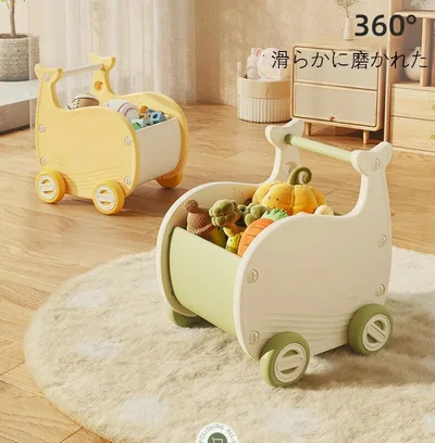 モチワゴン おもちゃ 収納箱 ボックス 手押し車 赤ちゃん キッズワゴン ベビーウォーカー ワゴントイ つかまり立ち 知育玩具 歩行練習