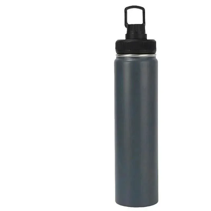 Water Bottle Large Capacity Sports Water Bottle Stainless Steel Thermal Insulation Portable Outdoor Commuting School 1.2L 1.5L