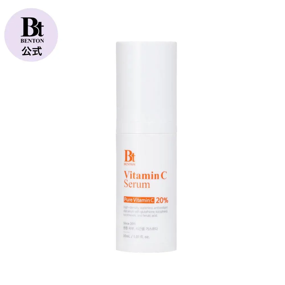 【10/14(水)20時~】\お買い物マラソン10%OFF・P5倍★【BENTON公式】 ビタミンCセラム 30ml ビタミン20%入れ 水なし 美容液 ツヤ肌 トーンアップ 保湿 くすみケア うるおい キメ 韓国コスメ ビタミンCセラム セラム