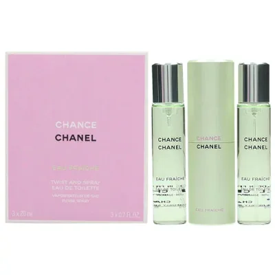 送料無料 シャネル チャンス オー フレッシュ ツイスト アンド スプレー 20ml×3 香水 EDT オードトワレ CHANEL