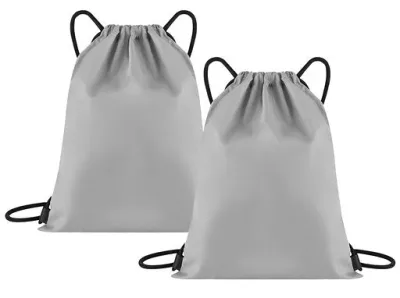 HomeFirst 巾着袋 防水 旅行用品 濡れた服 水着 収納ポーチ 靴袋 撥水 温泉バッグ 引き紐仕様 ナップサック 44 x 34 cm 2枚
