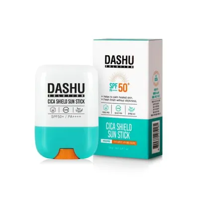 【DASHU】 ソリューションシカシールドサンスティック 19g ᅵ 低刺激 日焼け止め 油っぽくない 顔・体兼用 SPF50+ PA++++ CICA 低刺激 敏感肌向け