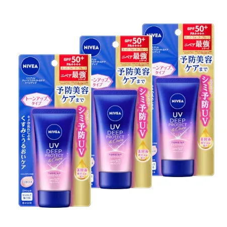 ニベアUV ディープ プロテクト&ケア トーンアップ エッセンス 50g【3個セット】【メール便】(4901301415363-3)