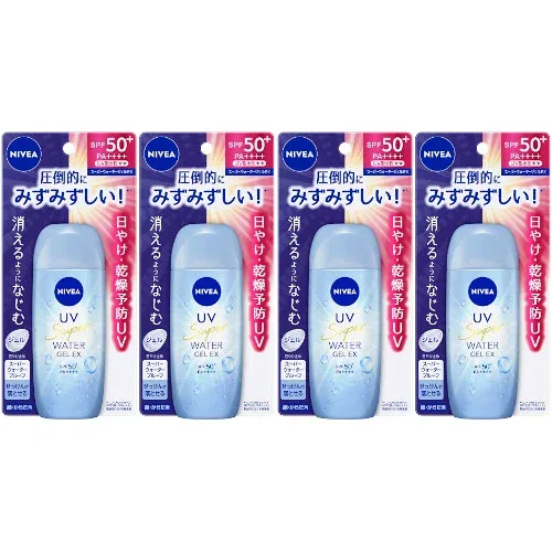 ニベアUV ウォータージェルEX 80g【4個セット】【メール便】(4901301432322-4)