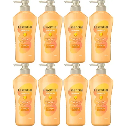 【8個セット】エッセンシャル しっとりまとまる シャンプー ポンプ 450ml(4901301436504-8)
