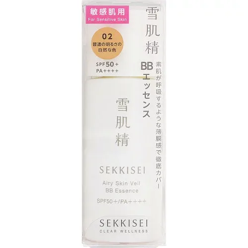 雪肌精 クリアウェルネス エアリースキンヴェール BBエッセンス 02普通の明るさの自然な色 30ml【メール便】(4971710585216)
