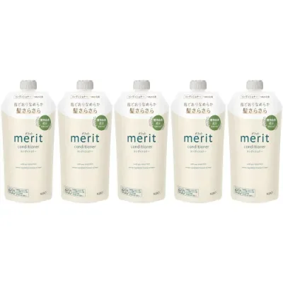 【5個セット】メリット コンディショナー つめかえ用 320ml(4901301448743-5)