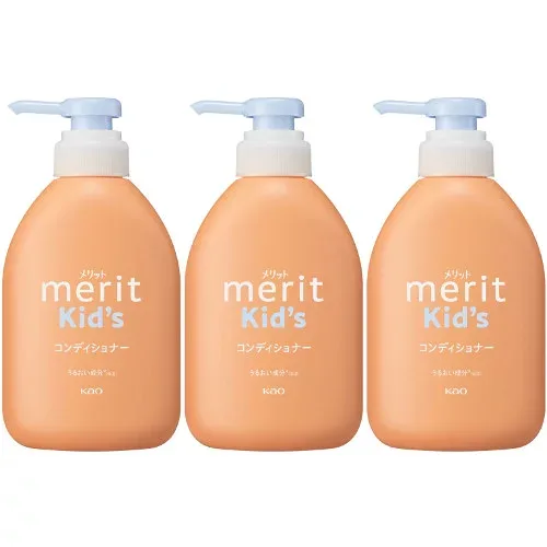 【3個セット】メリットキッズ コンディショナー ポンプ 360ml(4901301450142-3)
