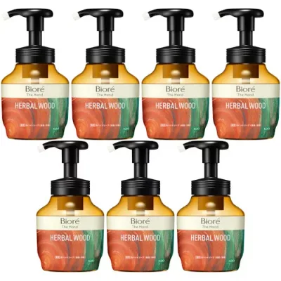 【7個セット】ビオレ ザ ハンド 泡ハンドソープ 深くて温かみのあるハーバルウッドの香り ポンプ 280ml(4901301452047-7)