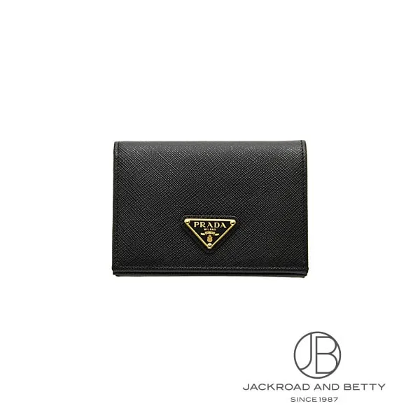 プラダ PRADA サフィアーノ トライアングル ウォレット ネロ ブラック 黒 1MV021QHHF0002 新品 バッグ/財布/小物