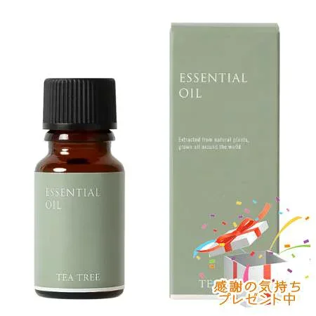 Tree of life 生活の木 エッセンシャルオイル ティートゥリー 精油 10mL プレゼント付 ※外箱折りたたむ場合がございます※