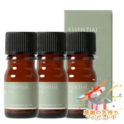 Tree of life 生活の木 エッセンシャルオイル フランキンセンス 精油 3mL 3個セット プレゼント付 ※外箱折りたたむ場合がございます※