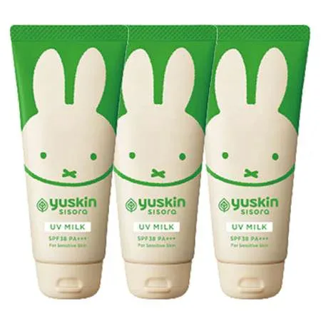 yuskin ユースキン シソラ UVミルク 80g ミッフィーデザイン 3個セット ※外箱折りたたんで発送する場合がございます