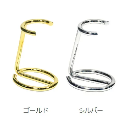 ブラシスタンド シルバー オメガ ヒゲブラシ ひげブラシ シェービングブラシ