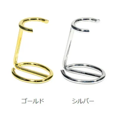 ブラシスタンド シルバー オメガ ヒゲブラシ ひげブラシ シェービングブラシ