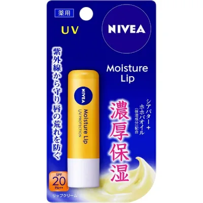 花王|Kao NIVEA(ニベア) モイスチャーリップ 3.9g SPF20/PA++ UV