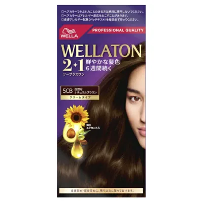 ウエラ|WELLA WELLATON 2+1(ウエラトーン ツープラスワン)クリームタイプ 5CB 自然なナチュラルブラウン
