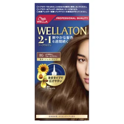 ウエラ|WELLA WELLATON(ウエラトーン)2+1 液状(ジェル)タイプ 8G より明るいウォームブラウン