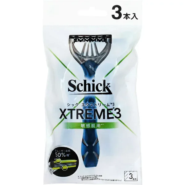 シック|Schick エクストリーム3 敏感肌用(3本入)