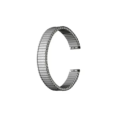 バンビ|BAMBI 時計バンド エバータイプ 蛇腹 かん幅12mm 本体幅12mm シルバー(ステンレス) BSEE8016S