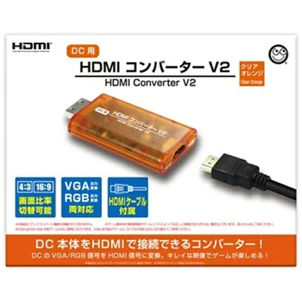 コロンバスサークル|Columbus Circle HDMIコンバーターV2(DC用) クリアオレンジ CC-DCHC2-CO