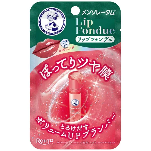 ロート製薬|ROHTO メンソレータム リップフォンデュ ロゼピンク 3.2g