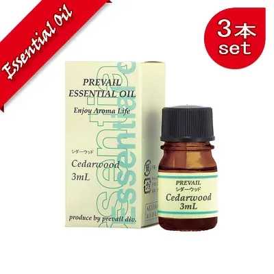 デイリーアロマ|シダーウッド 3ml【3本セット】【エッセンシャルオイル|アロマオイル|精油|アロマ|cedarwood|oil|香り|癒し】