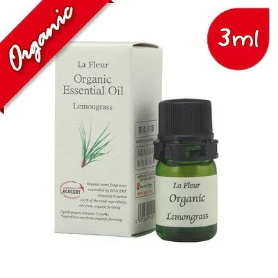 【送料無料】【ラ・フルール】レモングラス 3ml【3本セット】オーガニック|エッセンシャルオイル|アロマオイル|精油|oil|