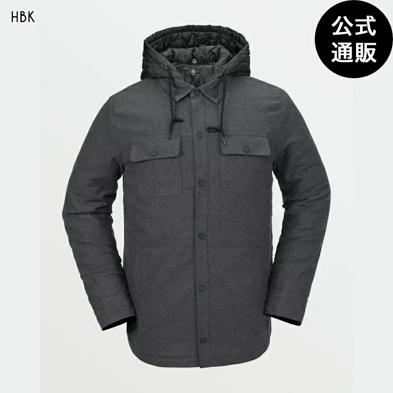 【OUTLET】【50%OFF】【送料無料】ボルコム Mens Insulated Riding Flannel - Heather Black 全1色 M/L VOLCOM