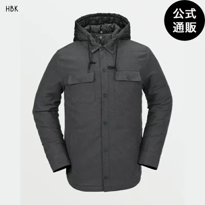 【OUTLET】【50%OFF】【送料無料】ボルコム Mens Insulated Riding Flannel - Heather Black 全1色 M/L VOLCOM