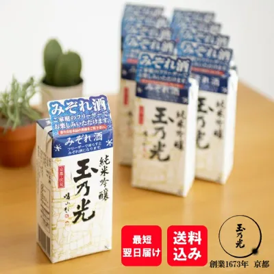 【 大人の かき氷 】 御中元 お中元 日本酒 セット お酒 ギフト 純米吟醸 みぞれ酒 青パック 300ml×10パック 家飲み おうち時間 SAKEカクテル 誕生日プレゼント 御祝 贈答用 純米酒 贈答 プレゼント 送料無料 京都 地酒 内祝 内祝い 結婚祝い 凍結酒 誕生日 退職祝