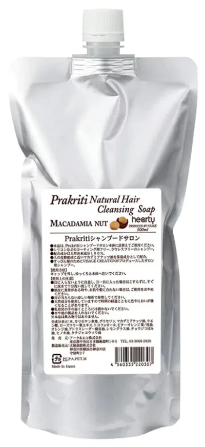 オーサワ Prakriti シャンプードサロン 詰替用 500ml
